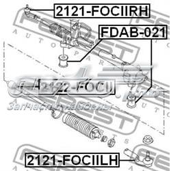 Buje de fijación de la cremallera de dirección Febest FDAB021