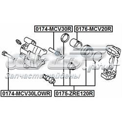 Kit de reparación de pinzas de freno trasero 0447933110 Toyota