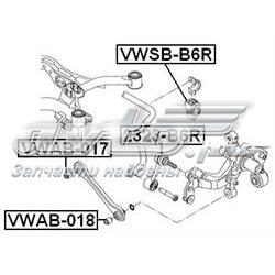 VWAB017 Febest Buje interior del brazo transversal trasero
