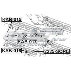 Suspensión, brazo oscilante, eje trasero, superior KAB015 Febest