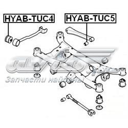 HYABTUC4 Febest Buje del brazo longitudinal trasero