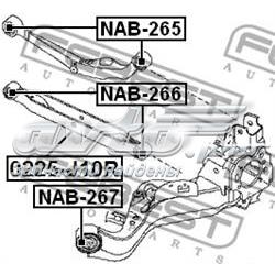 0225-J10R Febest brazo suspension (control trasero inferior izquierdo)