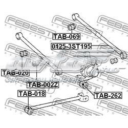 Suspensión, barra transversal trasera, exterior TAB002Z Febest