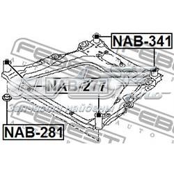 NAB341 Febest bloqueo silencioso (almohada De La Viga Delantera (Bastidor Auxiliar))