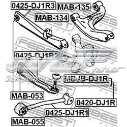 Suspensión, brazo oscilante trasero inferior MT0634 Polycraft