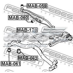 MAB123 Febest Buje del brazo inferior trasero