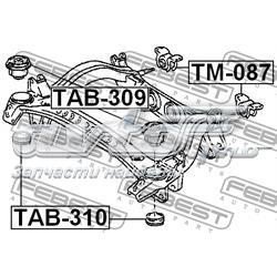 TAB309 Febest suspensión, cuerpo del eje trasero