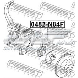 Cubo de rueda delantero 0482N84F Febest