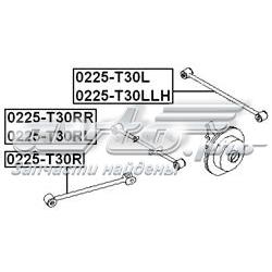 Comprar 0225T30R Febest Brazo longitudinal inferior trasero izquierdo/derecho