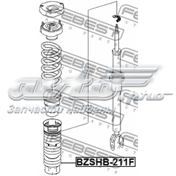 Fuelle, amortiguador delantero A2113230092 Mercedes