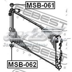 MSB-062 Febest soporte del radiador inferior