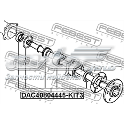 Cojinete de rueda DAC40804445KIT3 Febest