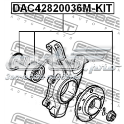 Cojinete de rueda delantero DAC42820036MKIT Febest