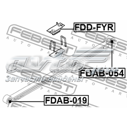 FDAB-019 Febest silentblock delantero de ballesta delantera