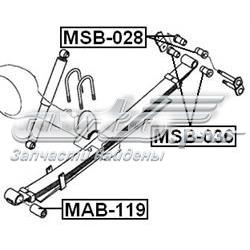 MAB119 Febest Silentblock delantero de ballesta trasera
