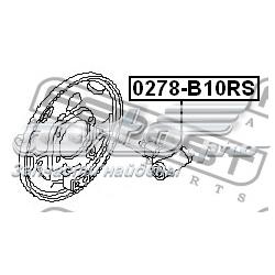 0278B10RS Febest cilindro de freno de rueda trasero