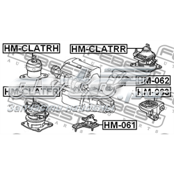 Taco de motor delantero Febest HMCLATFR