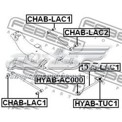 CHAB-LAC2 Febest suspensión, barra transversal trasera, exterior