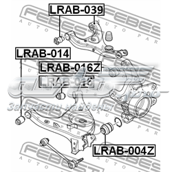 Buje del brazo inferior trasero LRAB015 Febest