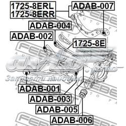 Buje exterior del brazo transversal trasero Febest ADAB005