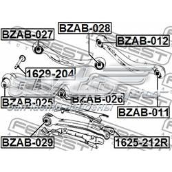 Buje del brazo inferior trasero Febest BZAB026
