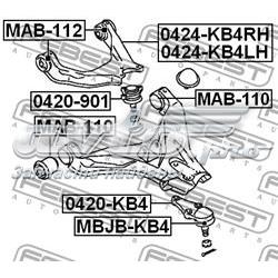 Brazo superior derecho de la suspensión delantera Mitsubishi 54526W010P precio, desde 78,35 EUR