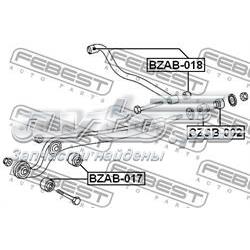 Silentblock del brazo radial de la suspensión delantera Mercedes 4603520465