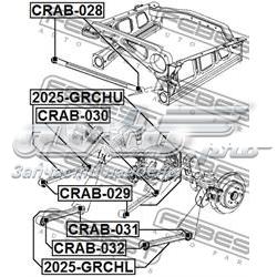 Suspensión, brazo oscilante, eje trasero, inferior CRAB031 Febest