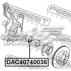 Rodamiento de rueda delantero Febest DAC40740036