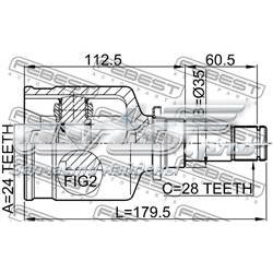 Junta homocinética interna delantera izquierda GSP 634049 precio, desde 63,93 EUR