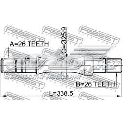 Comprar 0712RH413 Febest Eje intermedio de transmisión
