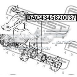 Cojinete de cubo delantero/trasero DAC4345820037 Febest