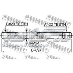 Comprar 510843 General Motors Semieje delantero derecho