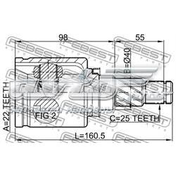 Junta homocinética interna delantera izquierda Febest 0211B10ATLH precio, desde 113,62 EUR