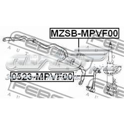 MZSBMPVF00 Febest casquillo de barra estabilizadora delantera