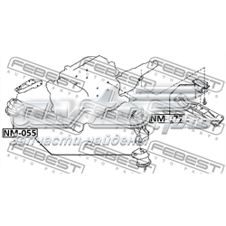 Comprar NM055 Febest Soporte de motor, Izquierda / Derecha