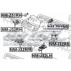 NMJ32RH Febest Soporte de motor derecho