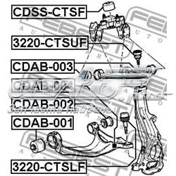 Silentblock de suspensión delantero inferior CDAB002 Febest