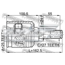Junta homocinética interna delantera Febest 2211NS27LH precio, desde 100,99 EUR
