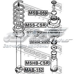 MAB152 Febest Buje de amortiguador trasero