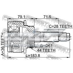 Comprar 0510BT50A44 Febest Junta homocinetica