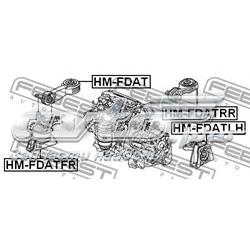 HMFDATFR Febest Soporte inferior derecho del motor