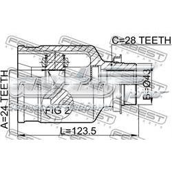 Comprar 0511M320MTRH Febest Junta homocinética interna delantera derecha