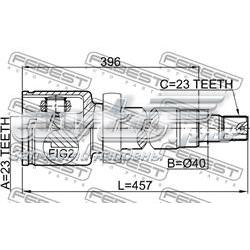 Junta homocinética interna delantera derecha Febest 2111CB316RH precio, desde 79,48 EUR