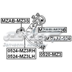 Brazo inferior derecho de la suspensión delantera Febest 0524MZ3RH precio, desde 9,06 EUR