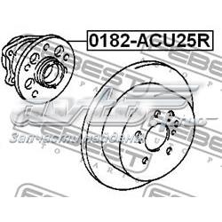 Cubo de rueda trasero 0182ACU25R Febest