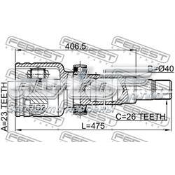 Junta homocinética interna delantera derecha Febest 2111CB420RH precio, desde 121,42 EUR