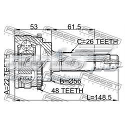 Junta homocinética exterior delantera Toyota TERCEL sedán (EL53) (1994 - 2003) precio, desde 64,90 EUR