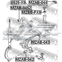 Comprar MZAB045Z Febest Buje del brazo de suspensión delantero superior