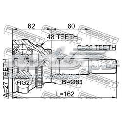 Comprar 0110072A48 Febest Junta homocinetica